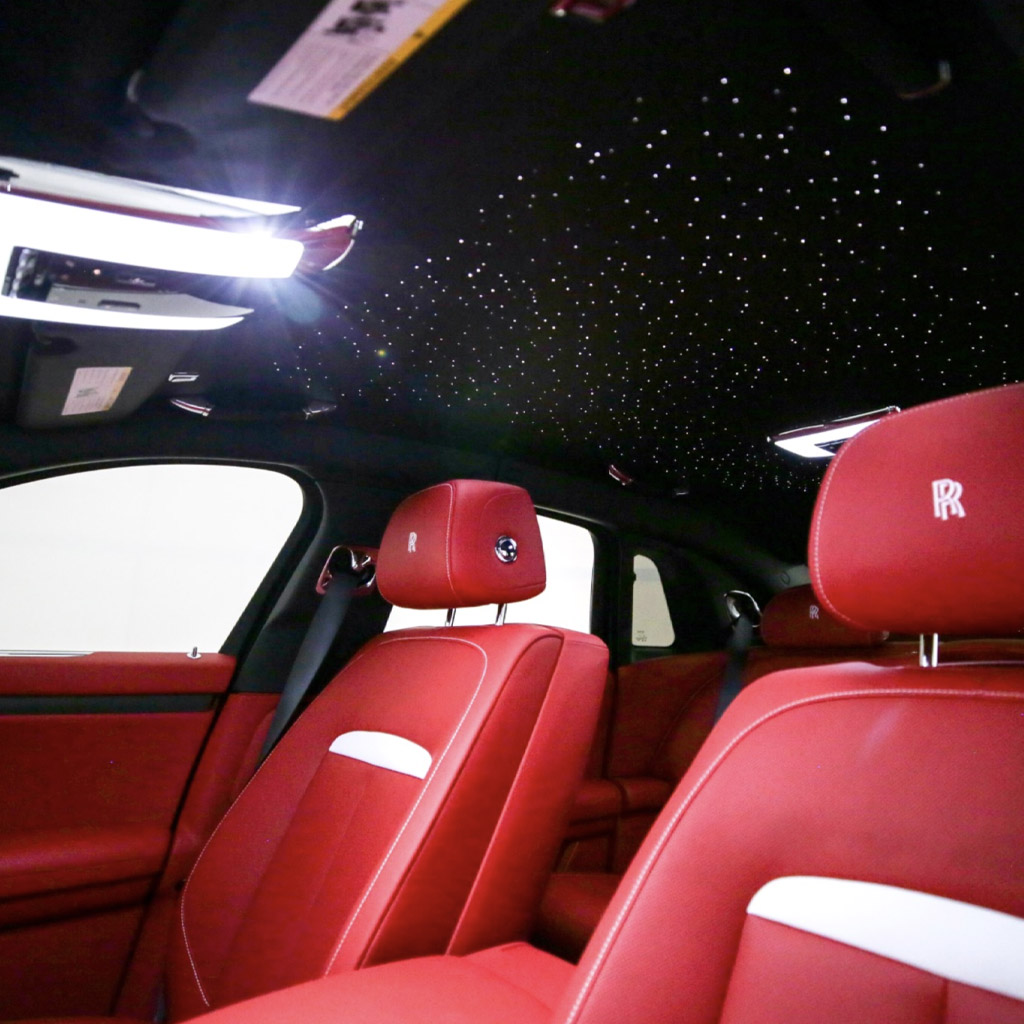 Ghost red interior with Starlight headliner